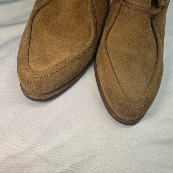 UGG Analise Lace Up Booties Women’s 10 Chestnut Brown Heeled Sheepskin Lined - Picture 6 of 14